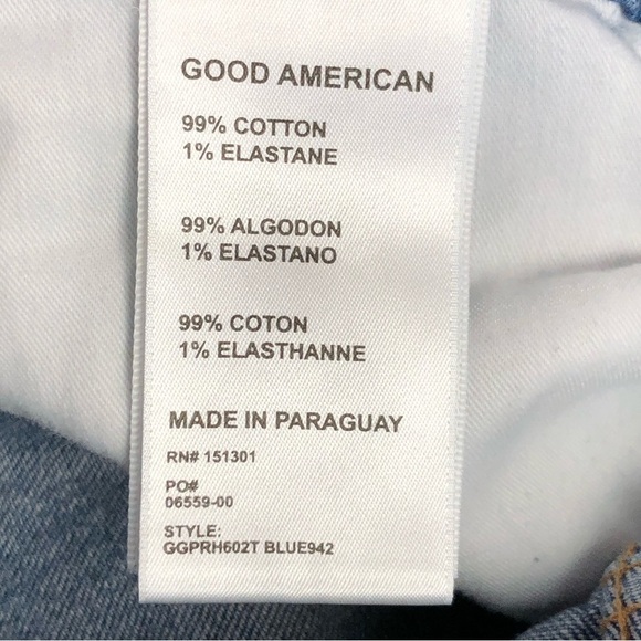 Good American high rise raw hem jeans - Picture 6 of 11